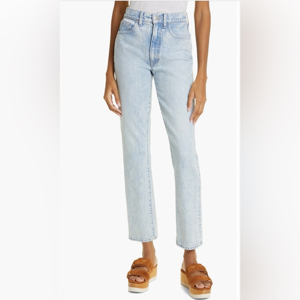 Veronica Beard Light Blue Straight Leg Jeans